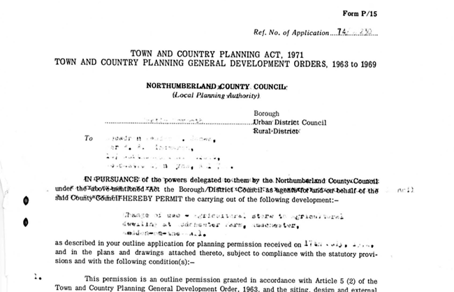 1974 Planning Permission