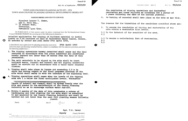 1983 Planning Permission